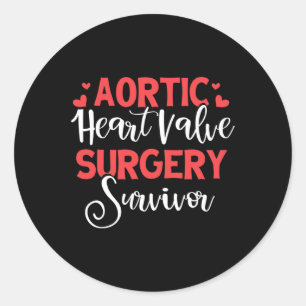 Heart Surgery Survivor Heart Disease Awareness Gif Classic Round Sticker