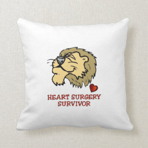 Heart Surgery Survivor Lion Cushion