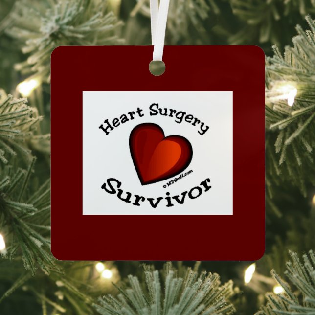 Heart Surgery Survivor Metal Ornament (Insitu)