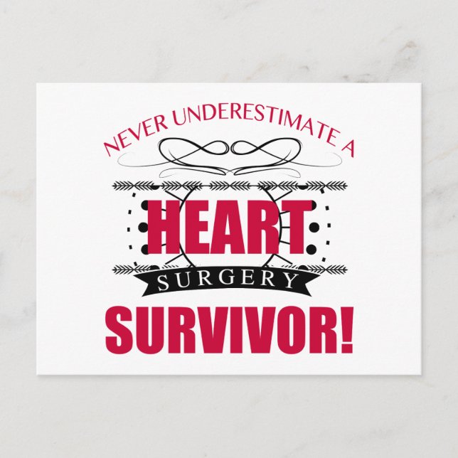 Heart Surgery Survivor Postcard (Front)