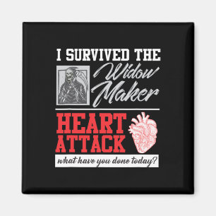 Heart Surgery Survivor Widow Maker Heart Attack Magnet