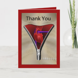 Heart Surgery Thank You Card