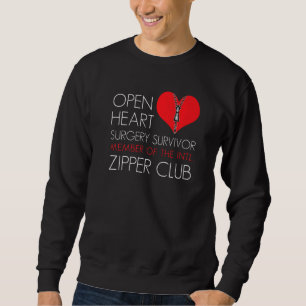 Heart Surgery Zipper Club Member   Sweatshirt