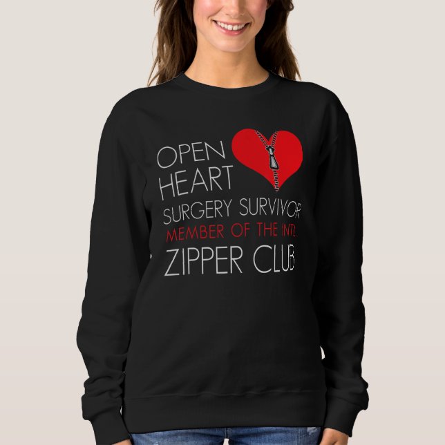 Heart Surgery Zipper Club Member Sweatshirt (Front)