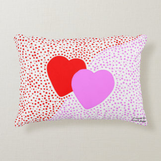 Heart Surprise Brush Polyester Accent Pillow