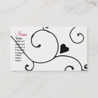 Heart Swirl Business Card