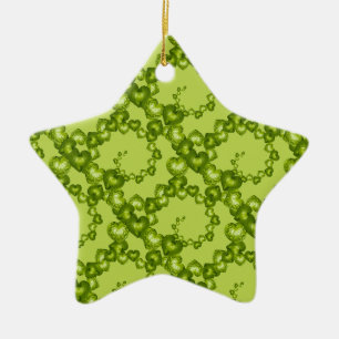 Heart Swirls Garden Green-STAR ORNAMENT