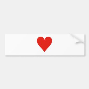Heart symbol bumper sticker