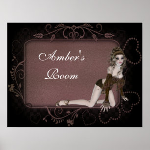 Heart Tag Elf Design - Customisable Fantasy Print