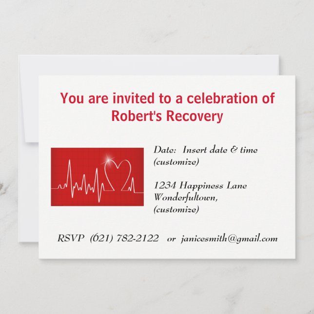 Heart - Takes a Licking, Keeps on Ticking Invitation (Front)