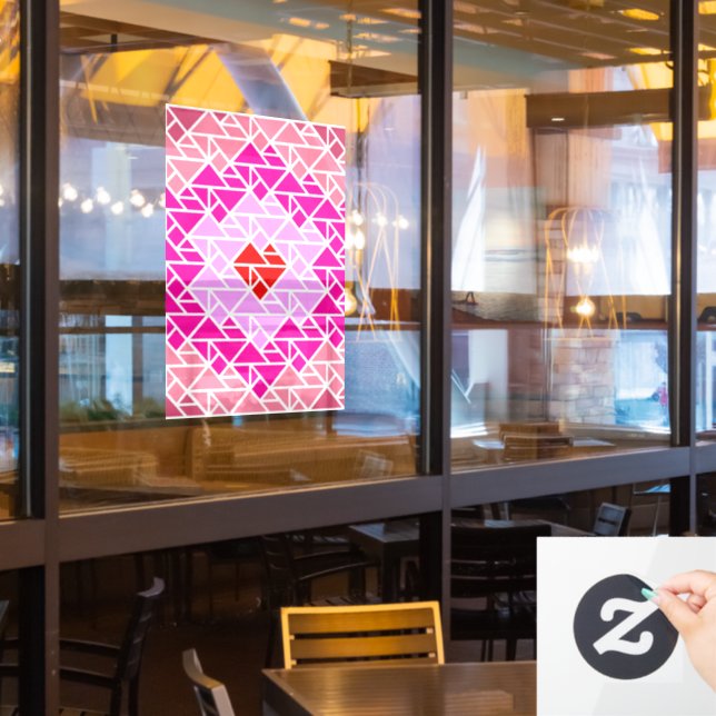 Heart Tangram Pattern  (Restaurant Window)
