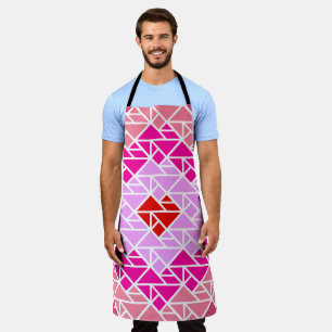 Heart Tangram Pattern Apron