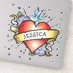 Heart Tattoo<br><div class="desc">Heart Tattoo Sticker - Show the person who is in your heart with this super funky heart tattoo sticker. The wording on the sticker can be customised for any name you desire. Perfect to say I love you to that special someone in your life.</div>