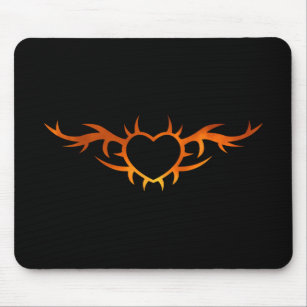 Heart Tattoo Mouse Pad
