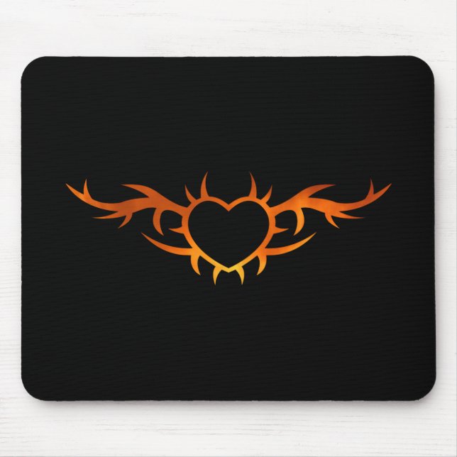Heart Tattoo Mouse Pad (Front)
