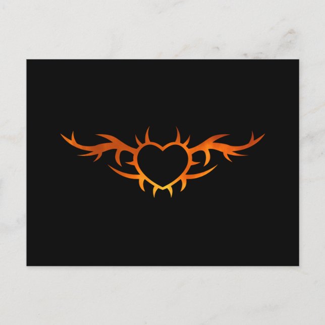 Heart Tattoo Postcard (Front)