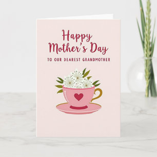 Heart Teacup Sweet Mothers Day Card