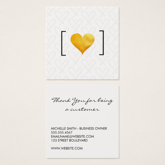 Heart & Thank You (Front & Back)