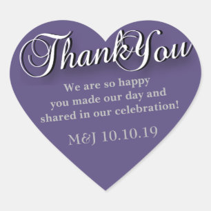 Heart Thank You Sticker