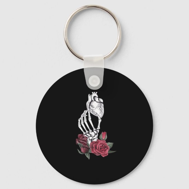 Heart The Skeleton's Hand Classic Key Ring (Front)