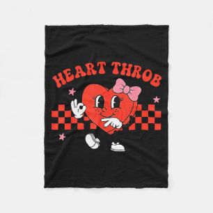 Heart Throb 67 Valentines Day Six Seven Meme Girls Fleece Blanket