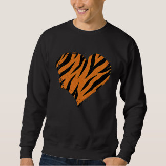 Heart Tiger Prin Tiger Animal  Women Men Sweatshirt
