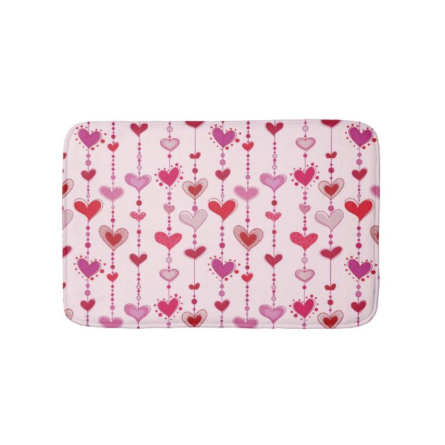 Heart Tiles Bath Mat (Front)