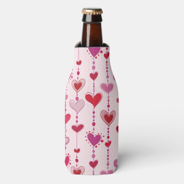 Heart Tiles Bottle Cooler (Bottle Front)