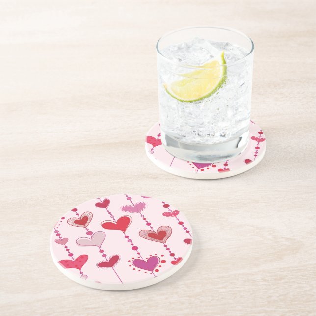 Heart Tiles Coaster (Side)