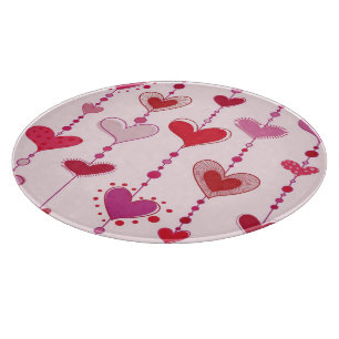 Heart Tiles Cutting Board