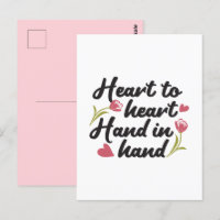 Heart to Heart, Hand to Hand - Romantic Quote