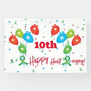 Heart Transplant Anniversary Customisable Party    Banner