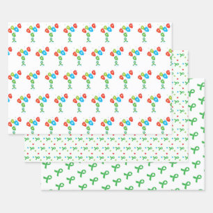 Heart Transplant Colourful Wrapping Paper Sheet