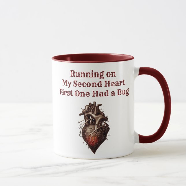 Heart Transplant Funny Victorian Steampunk Mug (Right)