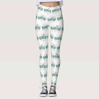 Heart Transplant Recipient Retro Style Leggings