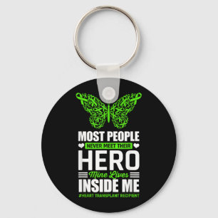 Heart Transplant Recipient Survivor Organ Donation Key Ring