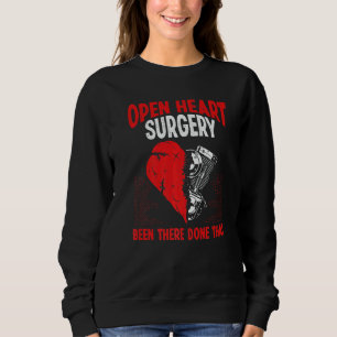 Heart Transplant Survivor Heart Bypass Open Heart Sweatshirt