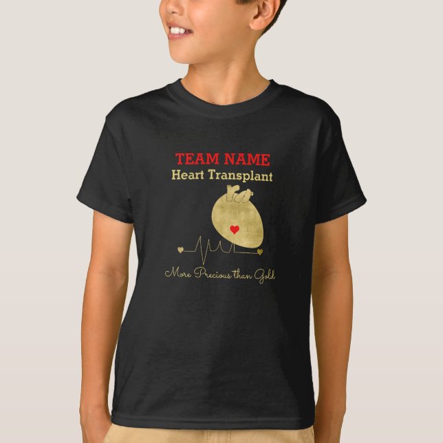 Heart Transplant Team Customisable Children's T-Shirt (Front)