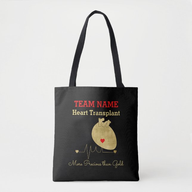 Heart Transplant Team Customisable  Tote Bag (Front)