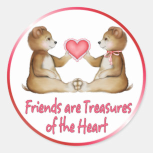 Heart Treasures Classic Round Sticker