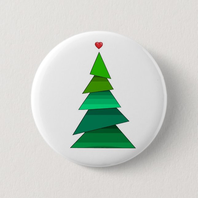Heart Tree 6 Cm Round Badge (Front)