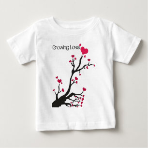 heart tree black, Growing Love Baby T-Shirt