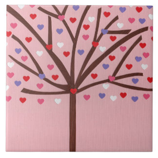 Heart Tree Ceramic Tile