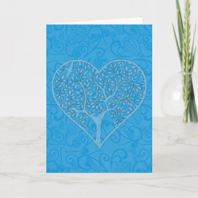 Heart Tree Cutout Card (Front)