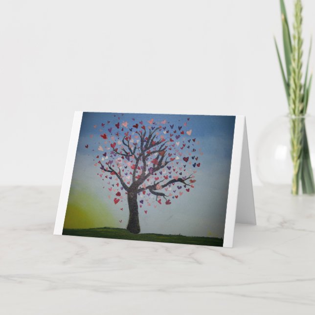 Heart Tree Greeting Card (Front)