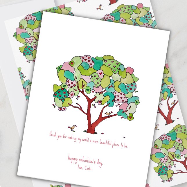 Heart Tree Happy Valentine's Day Holiday Card (Creator Uploaded)