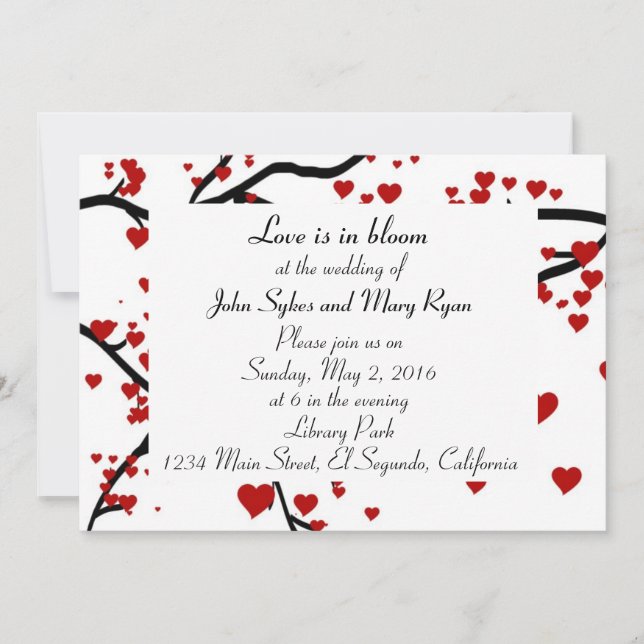 Heart Tree Invitation (Front)