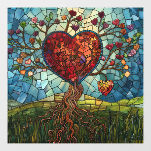 Heart Tree of Life Window Cling