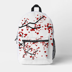 Heart Tree Printed Backpack