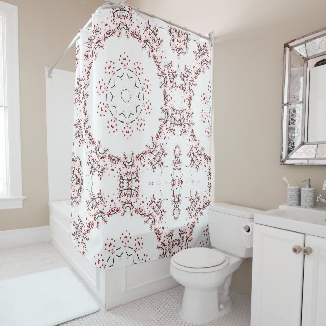 Heart Tree Shower Curtain (In Situ)